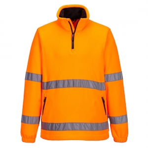 F302 I/4 Zip Hi Vis Fleece Jacket 