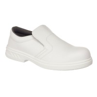 FW81 White Slip On Safety Shoe