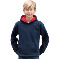 JH03J Kids Two Tone Hoody