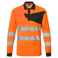 PW220 PW2 Hi-Vis Polo Shirt Long Sleeve