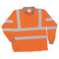 Warrior Hi Vis Long Sleeve Polo Shirt